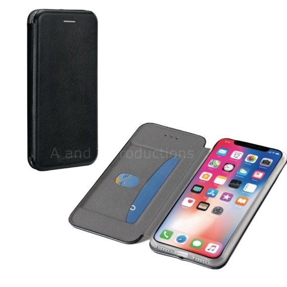 iPhone X Slim Wallet Case With Magnetic Closure BlackWeb Brand New - Picture 1 of 2